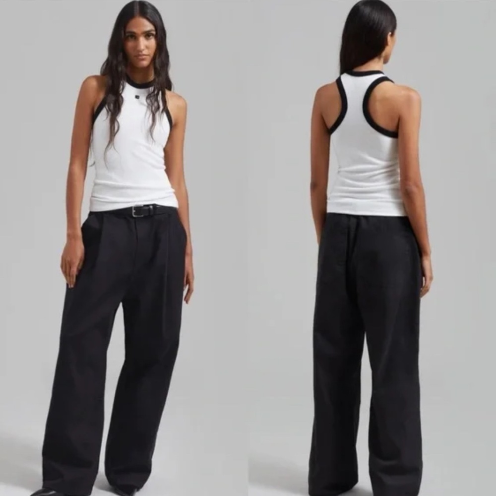 The Frankie Shop Drew Denim Pants Black